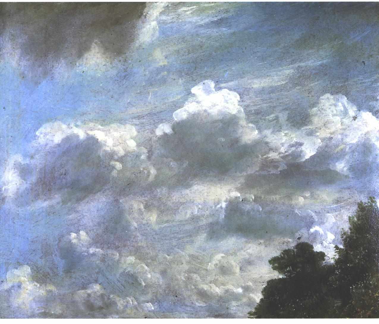 Cloud Study 1821, John Constable. Yale Centre For British Art, Hartford, Connecticut.