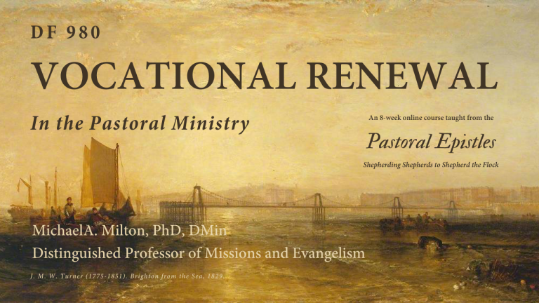 Secular Vocation Vocational Renewal in the Pastoral Ministry