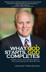Cover of What God Starts, God Completes: Dr. Michael A. Milton.
